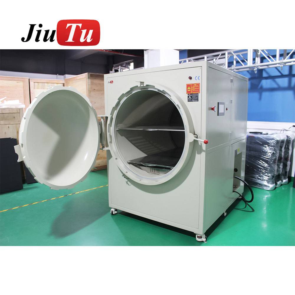 Autoclave-style LCD bubble remover machine for batch debubbling after OCA lamination