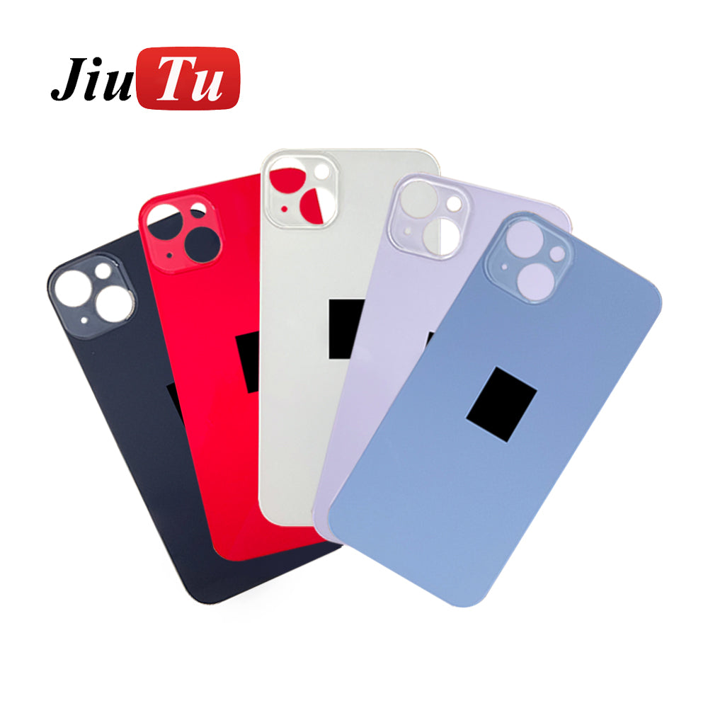 Back Cover Refurbishment Premium Rear Glass Back Cover Big Hole Glass For iPhone 14 Series - Phone Repair Tools Machine Parts