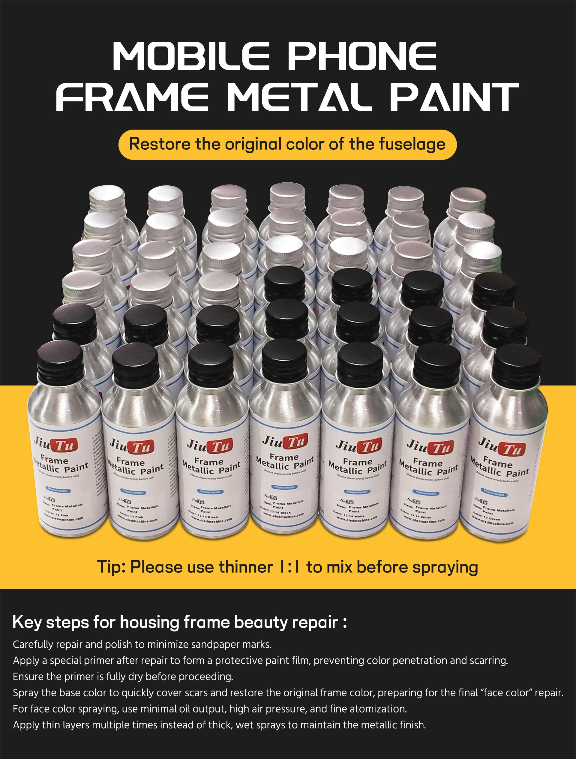 iPhone 16 frame Touch Up Paint - Phone Repair Tools Machine Parts