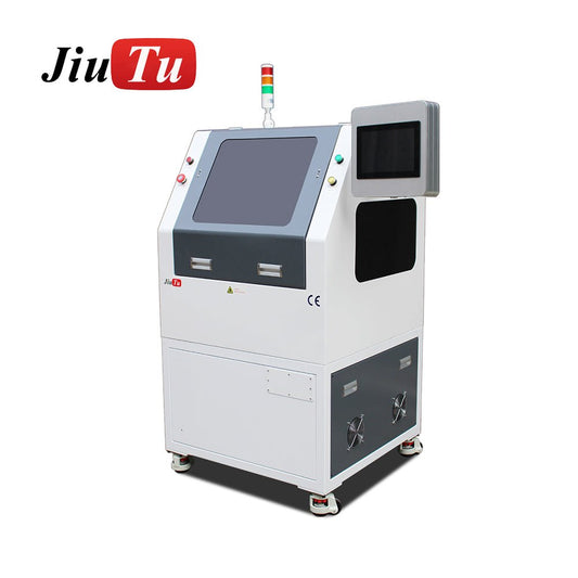 Cell phone housing frame polishing machine removing scratches from aluminum and stainless steel frames using dry wax-based polishing technology