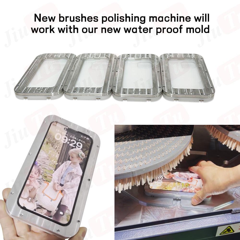 16 slots glass scratch sweeper polishing machine for mobile phones and tablets