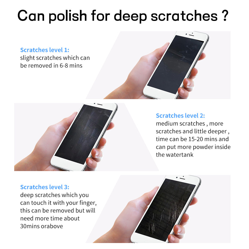 16 Slots Automatic Lifting Phone Polishing Machine Phone Screen Glass Repair Renovation for Phone Repair Shop - Phone Repair Tools Machine Parts
