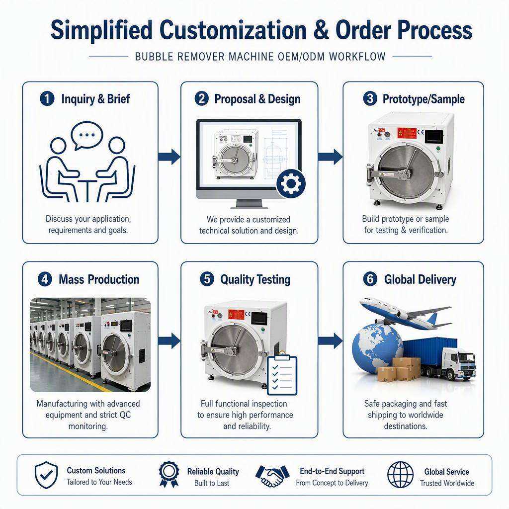 Professional autoclave machine for OCA bubble removal in electronics