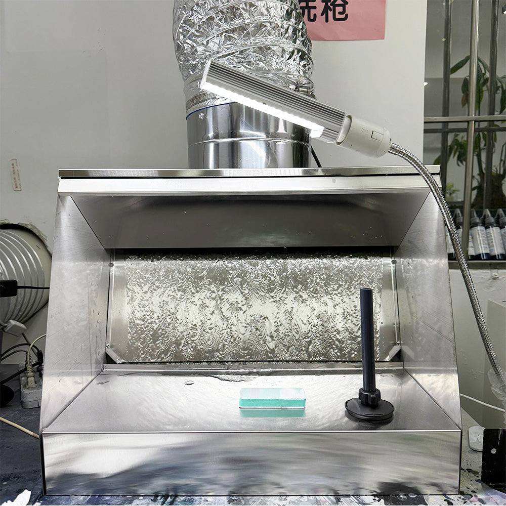 Compact environmentally friendly water curtain spray booth for clean painting